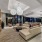 large sofa with tv, hightop seating with high top chairs 