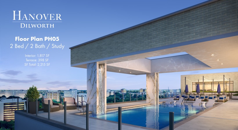 PH5 Floor Plan: 2 Bed / 2 Bath / Study PH5 Floor Plan: 2 Bed / 2 Bath / Study