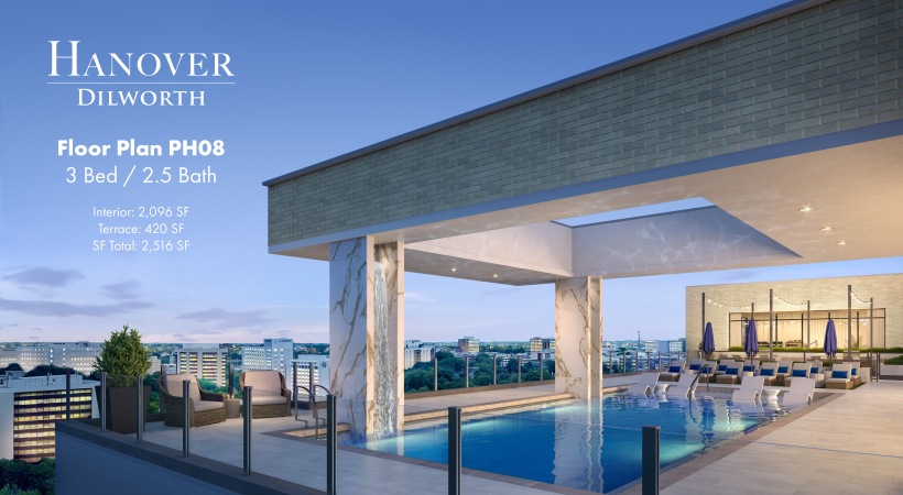 PH8 Floor Plan: 3 Bed / 2.5 Bath PH8 Floor Plan: 3 Bed / 2.5 Bath